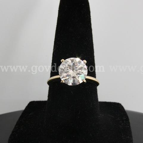 3.03 Carat Diamond Ring 14K Gold IGI Certified