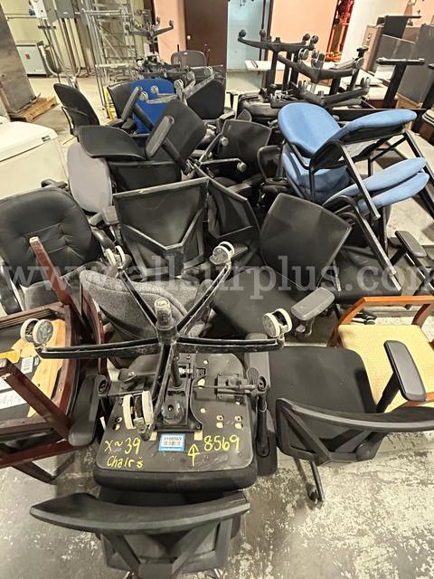Office Chairs, Office Desks/Tables, Filing Cabinets, Whiteboards, HP Office Printer. Qty1 LOT, No Reserve