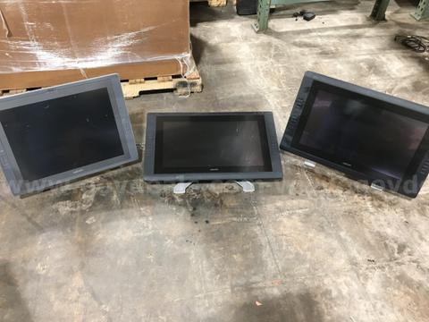 MIXED LOT OF 3 WACOM INTERACTIVE LCD TABLET