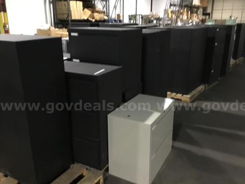 1 Lot of Assorted Metal File Cabinets (10 Pallets)