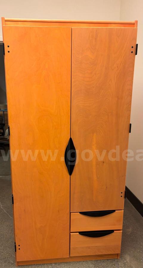Lot Sale: 50 qty. Solid Cherry-Stained Maple Wardrobes