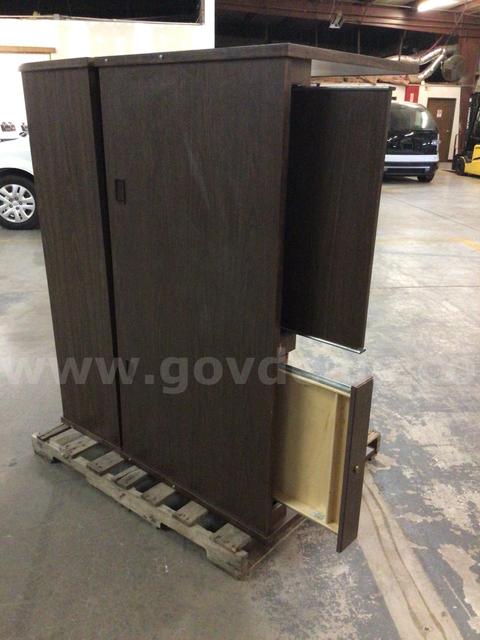 Desk and credenza