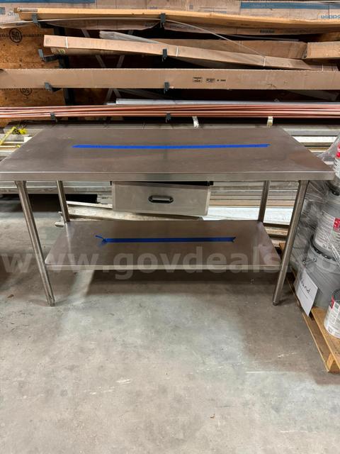 Lot of (1) Metal Table