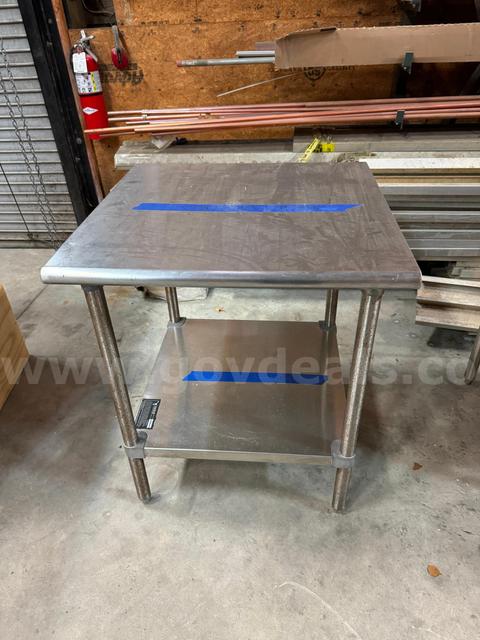Lot of (1) Metal Table