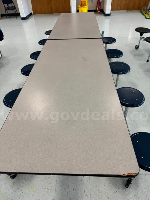 Lot of (9) Cafeteria Tables