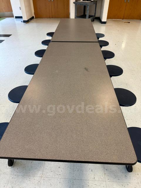 Lot of (5) Cafeteria Tables