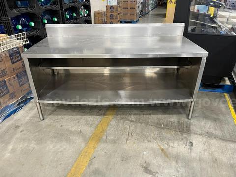 Lot of (2) 6Ft Stainless Steel Prep Tables