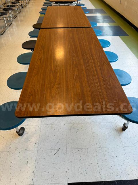 Lot of (3) Cafeteria Tables