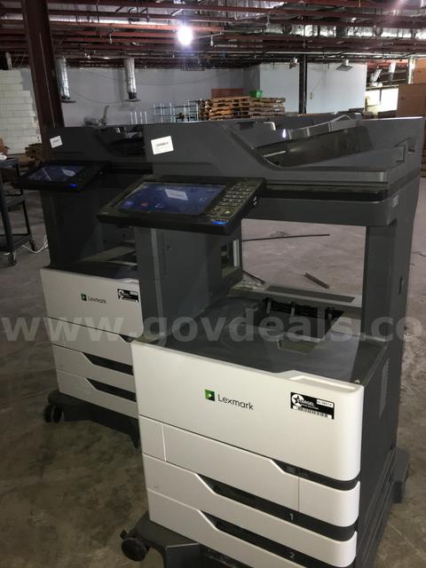 (2)Lexmark MX826ade MFP Printer