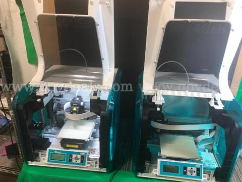 (LOT OF 2) XYZ 3D DAVINCI JUNIOR PRINTER 1.0W