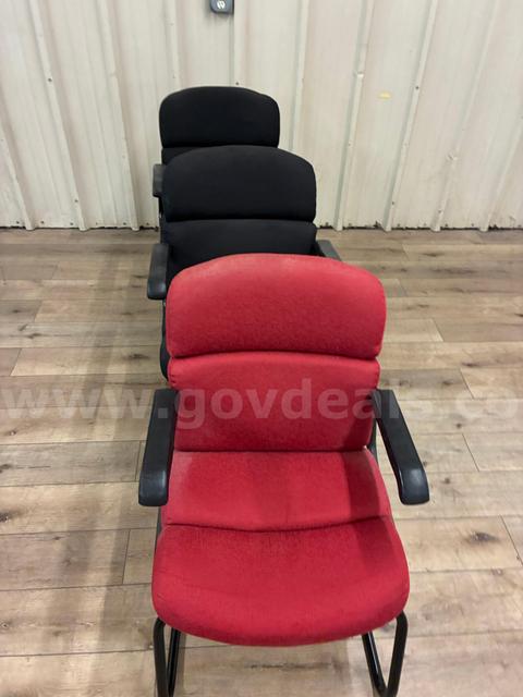 Chairs, stationary, lot of 3