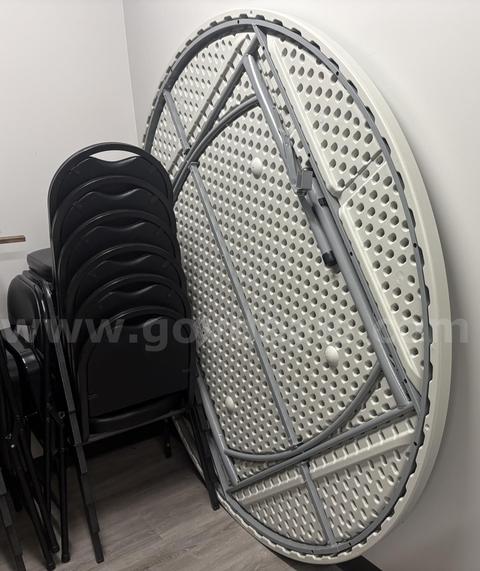 Table, Table Cart and Chairs