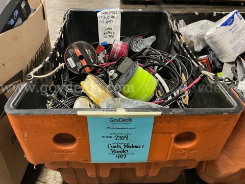 Salvaged: "Modems, Remotes, Cords and Accessories" (JUN26-2309)