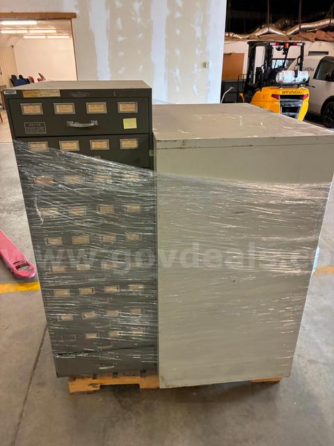 File cabinet, card, lot of 3
