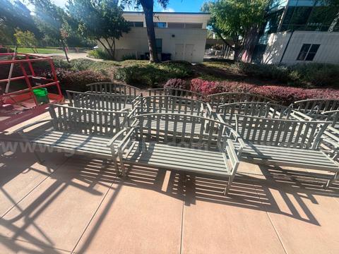 Lot Sale of 9 Metal Benches - 6 qty. McConnell and 3 qty. Exeter Style