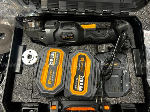 Free Shipping - NEW Factory Sealed -21V Cordless Angle Grinder Kit w Case & 2 Batteries
