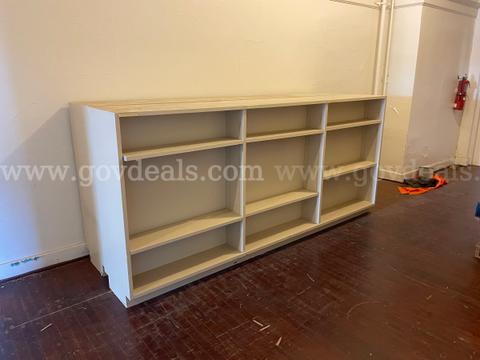 Lot of 2 Large Wooden Shelves
