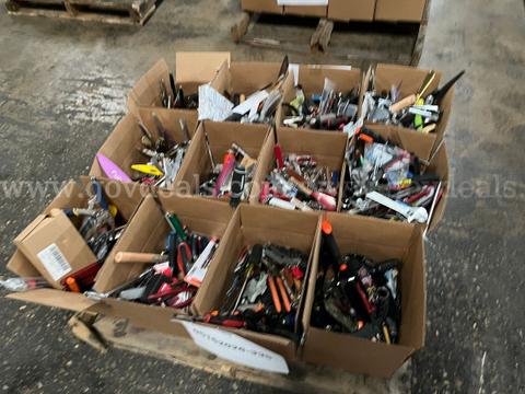 Lot of Pocket Knives, Hand Tools and Kitchen Utensils