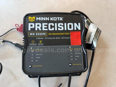 MINN KOTA PRECISION MK220PC 2-BANK ON-BOARD BATTERY CHARGER