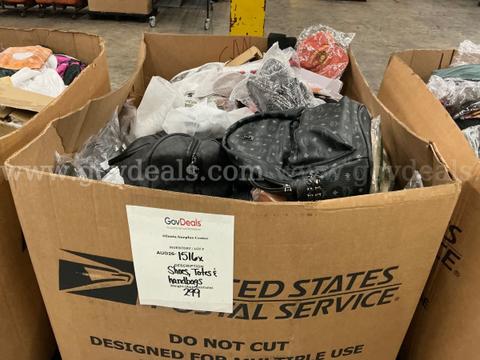 Apparel: Manually Sorted "Shoes, Handbags and Totes" (AUG26-1516X)