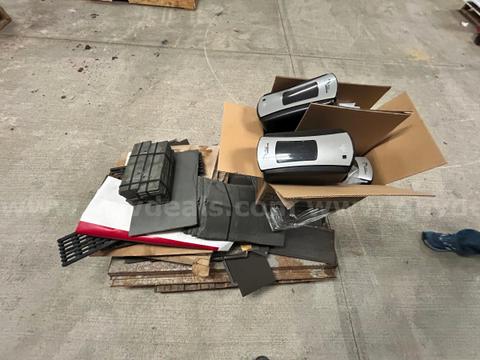 1 Pallet of Soap Dispensers, Shingles and Assorted Metal Tiles - - See Pictures