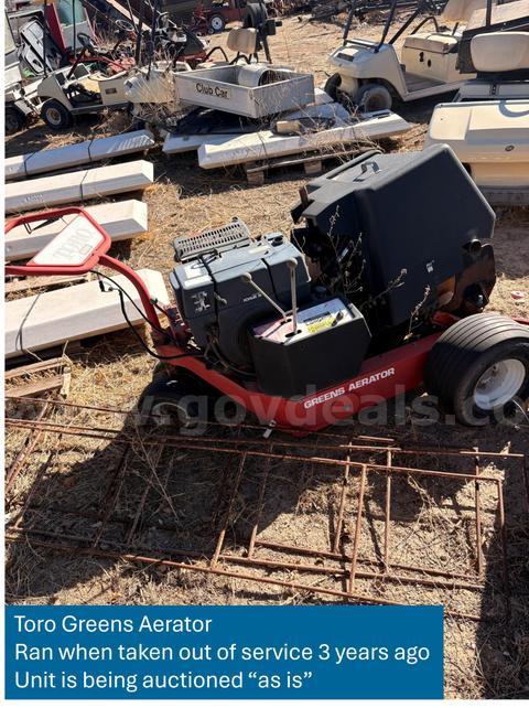 Toro Greens Aerator