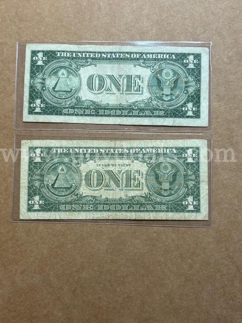 Two silver Notes 1935-F 1957-A
