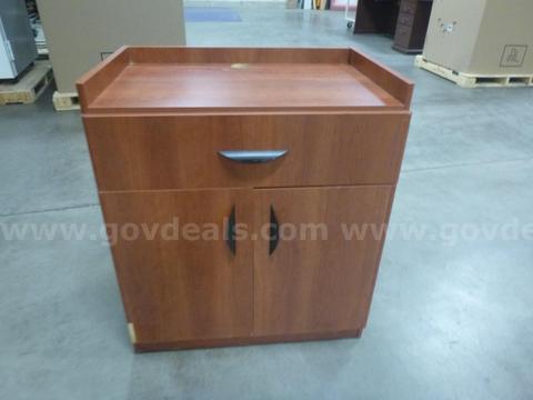 (1) Small Wooden AV Cart