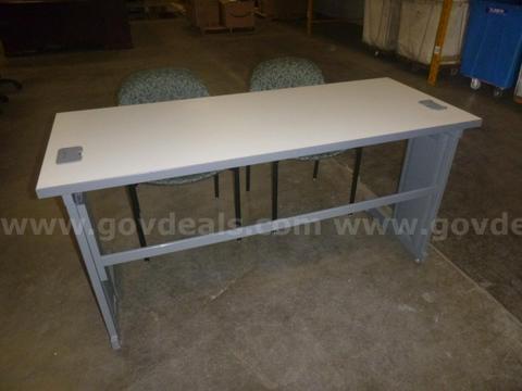 (1) Single Table & (2) Chairs