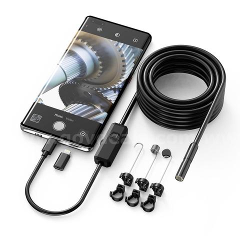 FREE SHIPPING1920P HD 9.8FT Endoscope Inspection Camera w LED Light USB-C iOS Android Apple Ipad