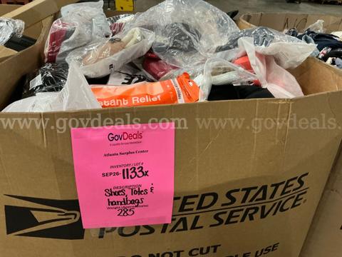 Apparel: Manually Sorted "Shoes, Handbags and Totes" (SEP26-1133X)