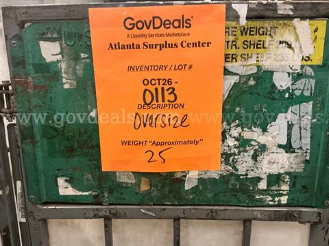 General Merchandise: "Large Items" (OCT26-0113)