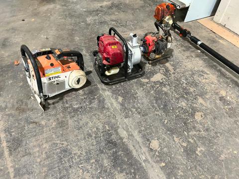 Stihl TS 460 Cut-Off Saw and 4-Stroke Water Pump Equipment Lot