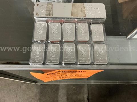 Silver Bars: (OCT26-H002) 150 Troy ounces
