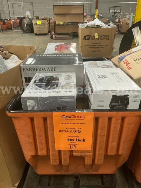 General Merchandise: "Home Goods" (OCT26-0173X)