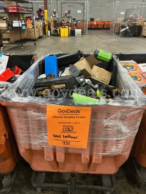 Salvageable/Used Batteries: (OCT26-0262)