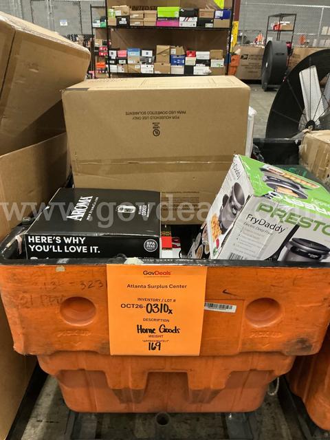 General Merchandise: "Home Goods" (OCT26-0310X)
