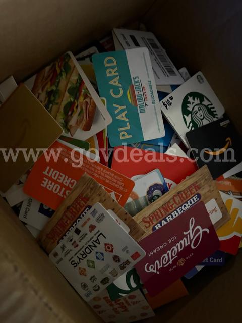 General Merchandise "Gift Cards" - Approx. "400" (OCT26-G0002)