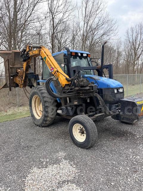 2000 New Holland Tractor with Alamo Boom Mower