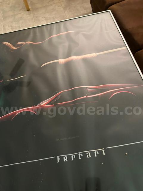Ferrari Car Picture In Frame