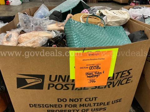 Apparel: Manually Sorted "Shoes, Handbags and Totes" (OCT26-0558X)