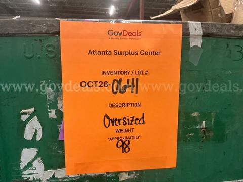General Merchandise: "Large Items" (OCT26-0641)