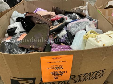 Apparel: Manually Sorted "Shoes, Handbags and Totes" (OCT26-0892X)