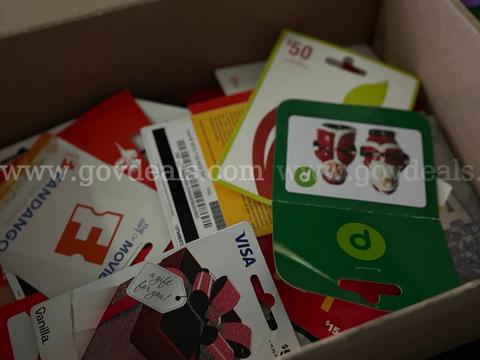 General Merchandise "Gift Cards" - Approx. "475" (OCT26-G0003)