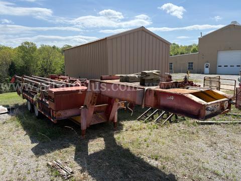 Trailer, Tilt Top, Miller, w/ Frac Iron, Checksans & Choke Manifold