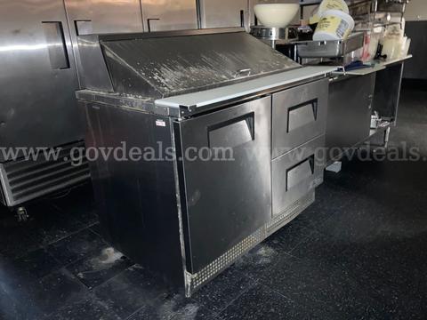 True TFP-48-18M-D-2 Refrigerated Sandwich Prep Table