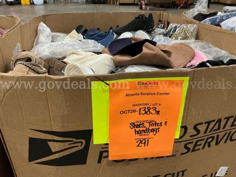 Apparel: Manually Sorted "Shoes, Handbags and Totes" (OCT26-1383X)