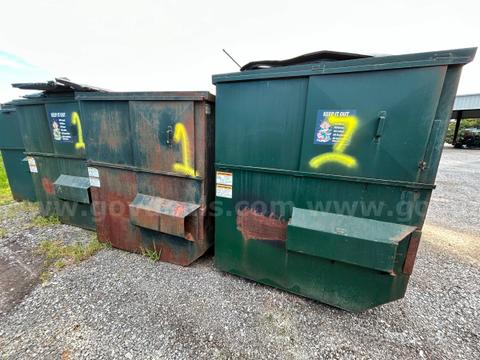 1 Lot of (3) Metal Dumpsters - LOT 1 - Total of (3) Sold in One Auction