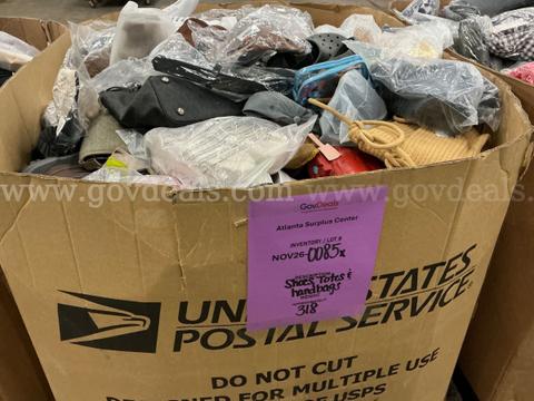 Apparel: Manually Sorted "Shoes, Handbags and Totes" (NOV26-0085)