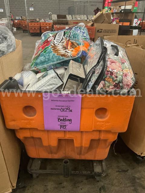 General Merchandise: “Bedding/Linens” (NOV26-0129X)